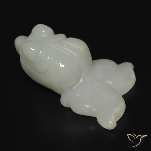 Giada Grigio verde naturale da 22.62 ct, Taglio a fantasia, Traslucido