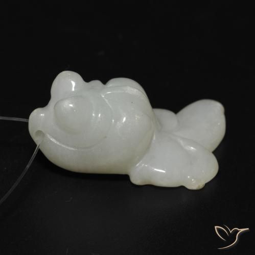 Giada Verde chiaro naturale da 27.33 ct, Taglio a fantasia, Traslucido