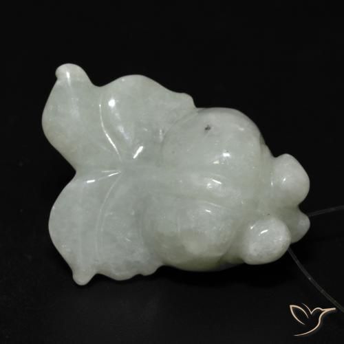 Giada Verde medio naturale da 40.87 ct, Taglio a fantasia, Traslucido