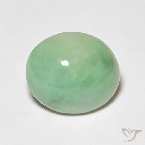 4.69ct Naturale Verde chiaro Giada, Ovale, Opaco