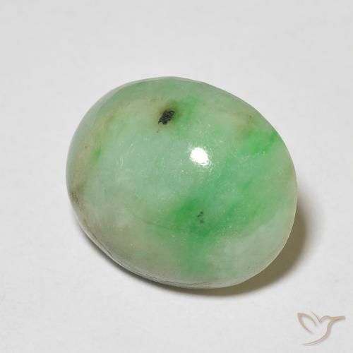 4.76ct Naturale Verde chiaro Giada, Ovale, Opaco