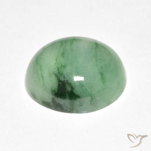 Giada Verde chiaro naturale da 5.12 ct, Ovale, Opaco