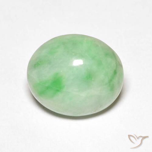 4.52ct Naturale Verde medio Giada, Ovale, Opaco