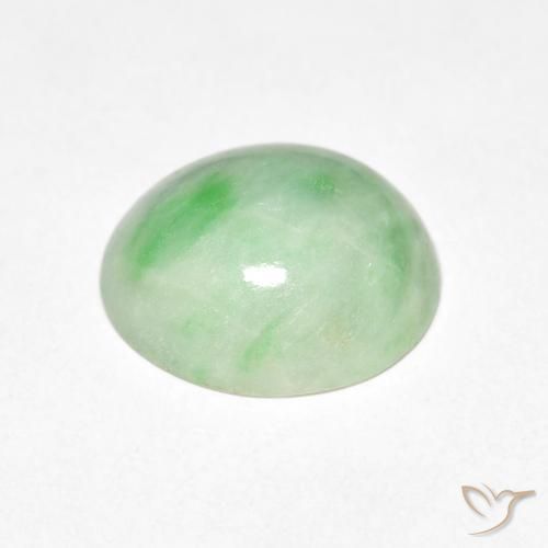 Giada Verde medio naturale da 4.52 ct, Ovale, Opaco