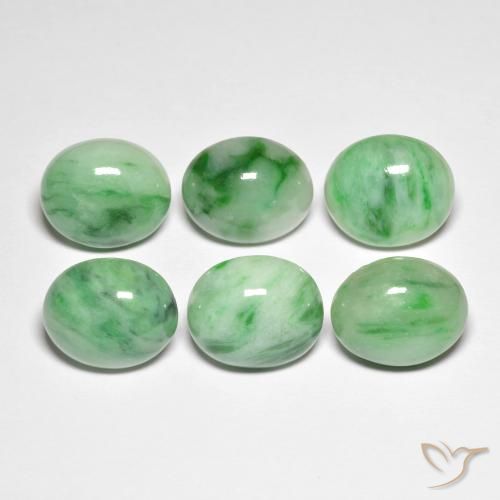 4.94ct Naturale Verde Giada, Ovale, Opaco