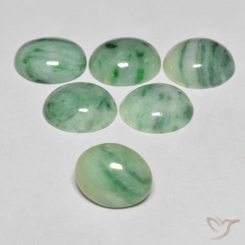 Giada Verde medio naturale da 4.51 ct, Ovale, Opaco