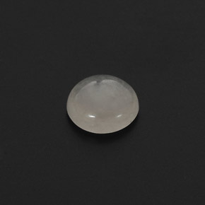 Giadeite Bianco naturale da 1.59 ct, Taglio rotondo, Traslucido