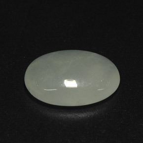 Giadeite naturale verde da 2,39 ct, trasparente, trasparente/traslucido