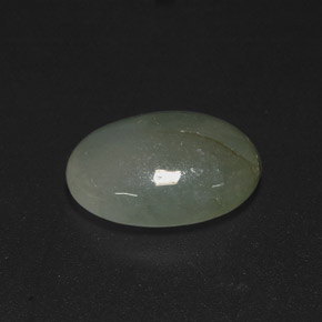 Giadeite naturale verde da 5,09 ct, taglio ovale, traslucido