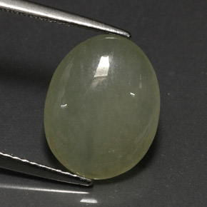 Giadeite naturale verde da 4,80 ct, trasparente, trasparente/traslucido