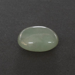 Giadeite naturale verde da 3,23 ct, trasparente, trasparente/traslucido