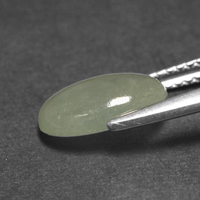 Giadeite Verde chiaro naturale da 2.49 ct, Trasparente, Trasparente/Traslucido