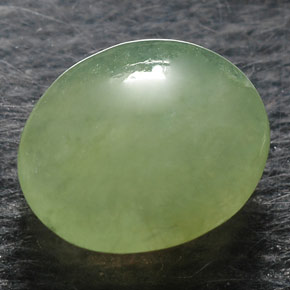 Giadeite naturale verde da 1,37 ct, trasparente, trasparente/traslucido
