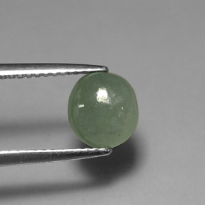 Giadeite naturale verde da 2,14 ct, trasparente, trasparente/traslucido