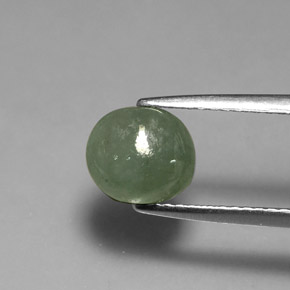 Giadeite naturale verde da 2,14 ct, trasparente, trasparente/traslucido