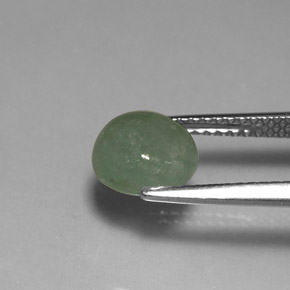 Giadeite naturale verde da 2,14 ct, trasparente, trasparente/traslucido