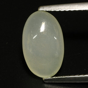 Giadeite naturale verde da 3,33 ct, trasparente, trasparente/traslucido