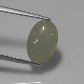 Giadeite naturale verde da 3,01 ct, trasparente, trasparente/traslucido