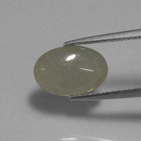 Giadeite naturale verde da 3,01 ct, trasparente, trasparente/traslucido