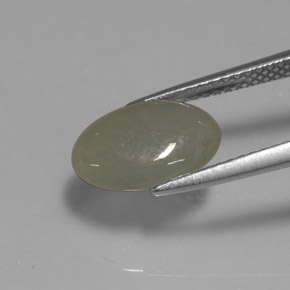 Giadeite naturale verde da 3,01 ct, trasparente, trasparente/traslucido