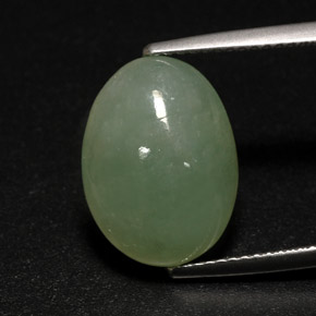 Giadeite naturale verde da 7,63 ct, trasparente, trasparente/traslucido