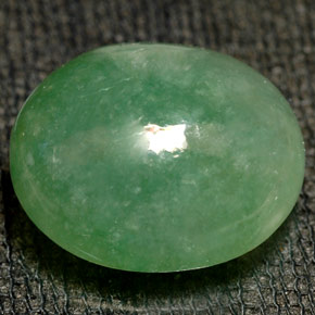 Giadeite naturale verde da 10,49 ct, trasparente, trasparente/traslucido
