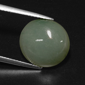 Giadeite naturale verde da 7,70 ct, trasparente, trasparente/traslucido
