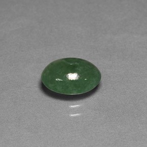Giadeite naturale verde da 2,37 ct, trasparente, trasparente/traslucido