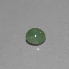 Giadeite naturale verde da 3,04 ct, trasparente, trasparente/traslucido