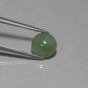 Giadeite naturale verde da 3,04 ct, trasparente, trasparente/traslucido