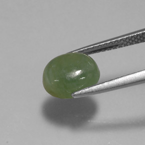Giadeite naturale verde da 2,64 ct, trasparente, trasparente/traslucido