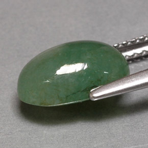 Giadeite naturale verde da 3,26 ct, trasparente, trasparente/traslucido