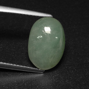 Giadeite Verde naturale da 4.81 ct, Trasparente, Trasparente/Traslucido
