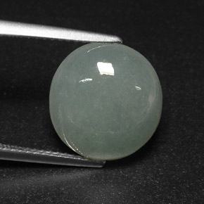 Giadeite naturale verde da 7,10 ct, trasparente, trasparente/traslucido