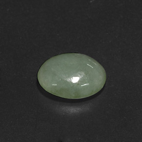 Giadeite naturale verde da 4,15 ct, trasparente, trasparente/traslucido