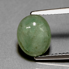 Giadeite naturale verde da 3,12 ct, trasparente, trasparente/traslucido