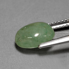 Giadeite naturale verde da 3,12 ct, trasparente, trasparente/traslucido