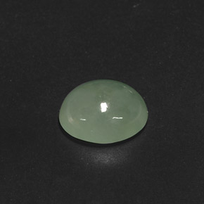Giadeite naturale verde da 3,80 ct, trasparente, trasparente/traslucido