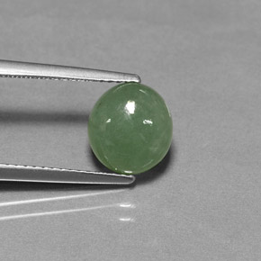 Giadeite naturale verde da 2,98 ct, trasparente, trasparente/traslucido
