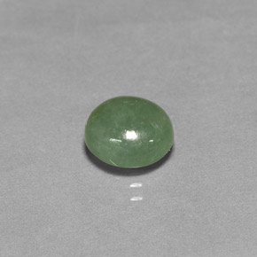 Giadeite naturale verde da 2,98 ct, trasparente, trasparente/traslucido