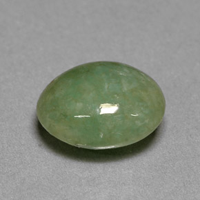 Giadeite naturale verde da 2,46 ct, trasparente, trasparente/traslucido