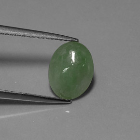 Giadeite Verde naturale da 2.31 ct, Trasparente, Trasparente/Traslucido