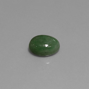 Giadeite naturale verde da 2,90 ct, taglio ovale, traslucido