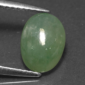 Giadeite Verde naturale da 2.50 ct, Taglio ovale, Traslucido
