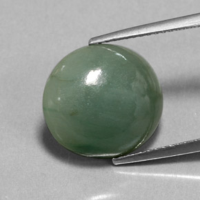 Giadeite naturale verde da 7,70 ct, trasparente, trasparente/traslucido