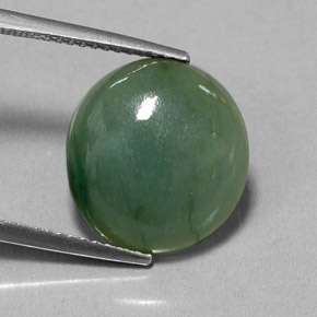 Giadeite naturale verde da 7,70 ct, trasparente, trasparente/traslucido
