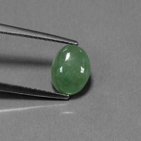 Giadeite naturale verde da 3,01 ct, trasparente, trasparente/traslucido