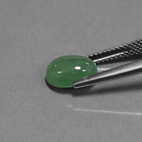 Giadeite naturale verde da 3,01 ct, trasparente, trasparente/traslucido