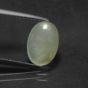 Giadeite naturale verde da 1,87 ct, trasparente, trasparente/traslucido