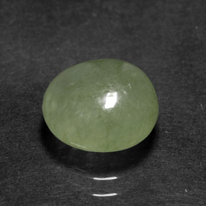 Giadeite naturale verde da 3,60 ct, trasparente, trasparente/traslucido